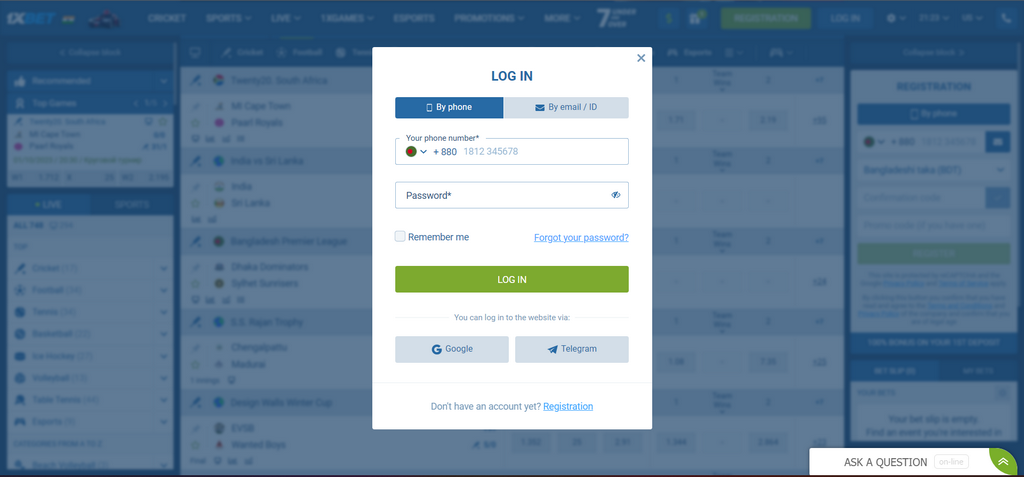 Pendaftaran 1xBet Indonesia - Cara Mendaftar Akun