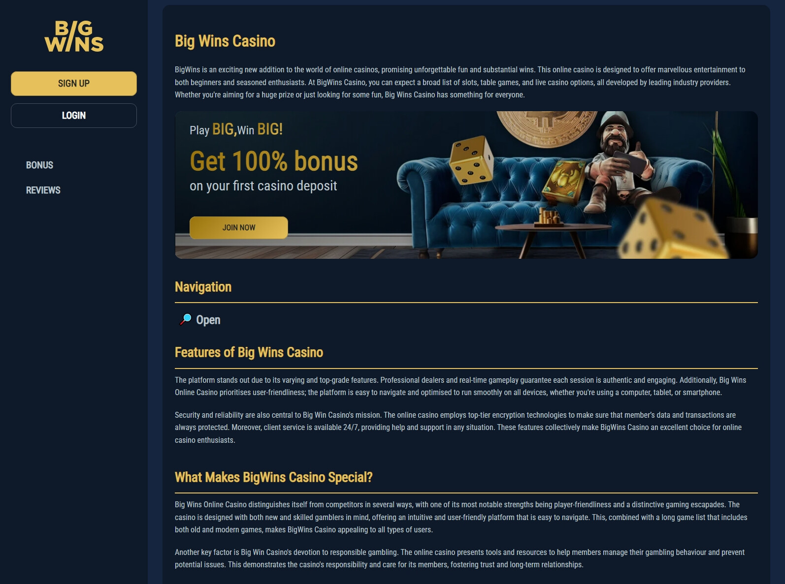 BigWins Gambling Establishment Evaluation BigWins Gambling Establishment Evaluation